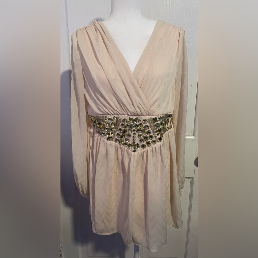 Ark & Co Romper with Gold Sequin Embellished Waist